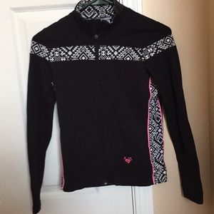 Justice quarter-zip track jacket